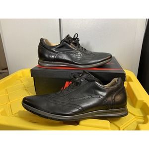 Men's Paul Frederick 6617 Wingtip Black Leather Shoes Sneakers Size 12M